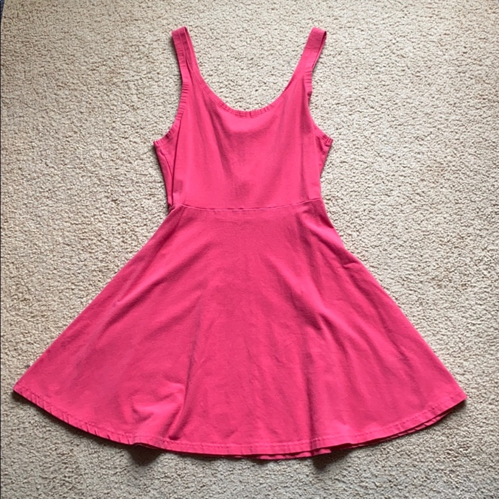 Express Pink Skater Dress